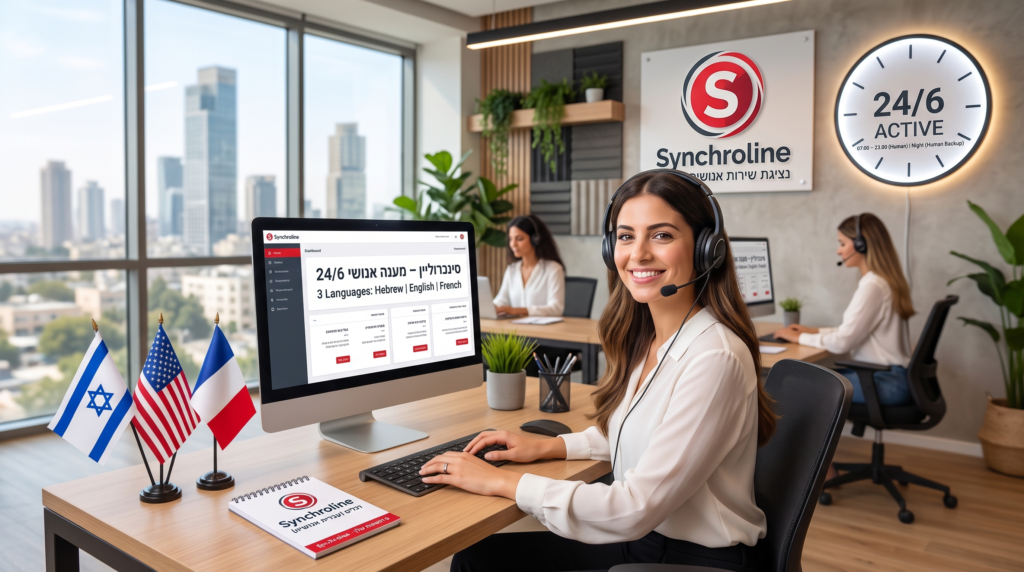 סינכרוליין – מוקד מענה אנושי בוטיק 24/6